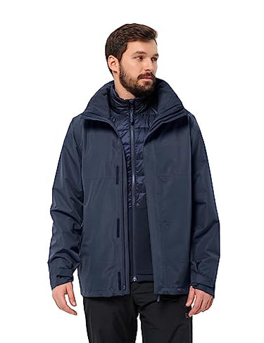Jack Wolfskin Herren LUNTAL 3IN1 JKT Jacket, Night Blue, im Sale